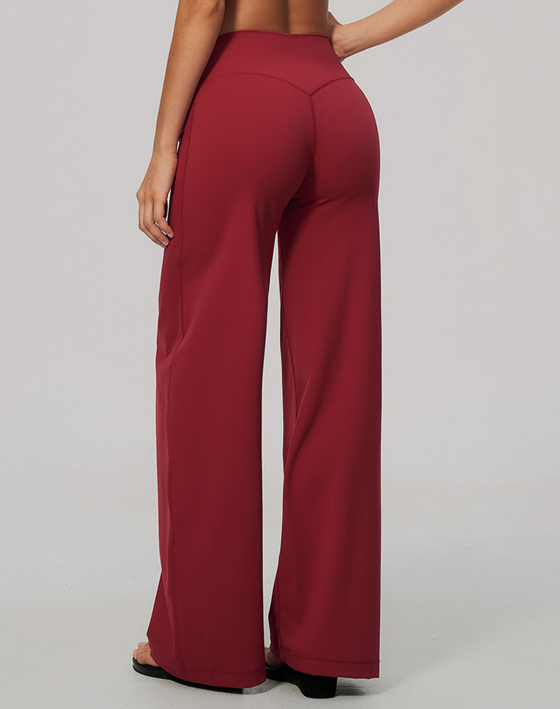 Front Seam Wide Leg Yoga Pants