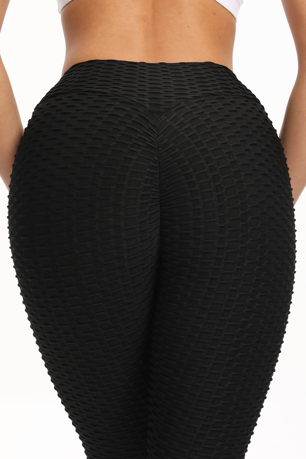 High Waisted Cropped Butt Lifting Leggings for All Day Comfort