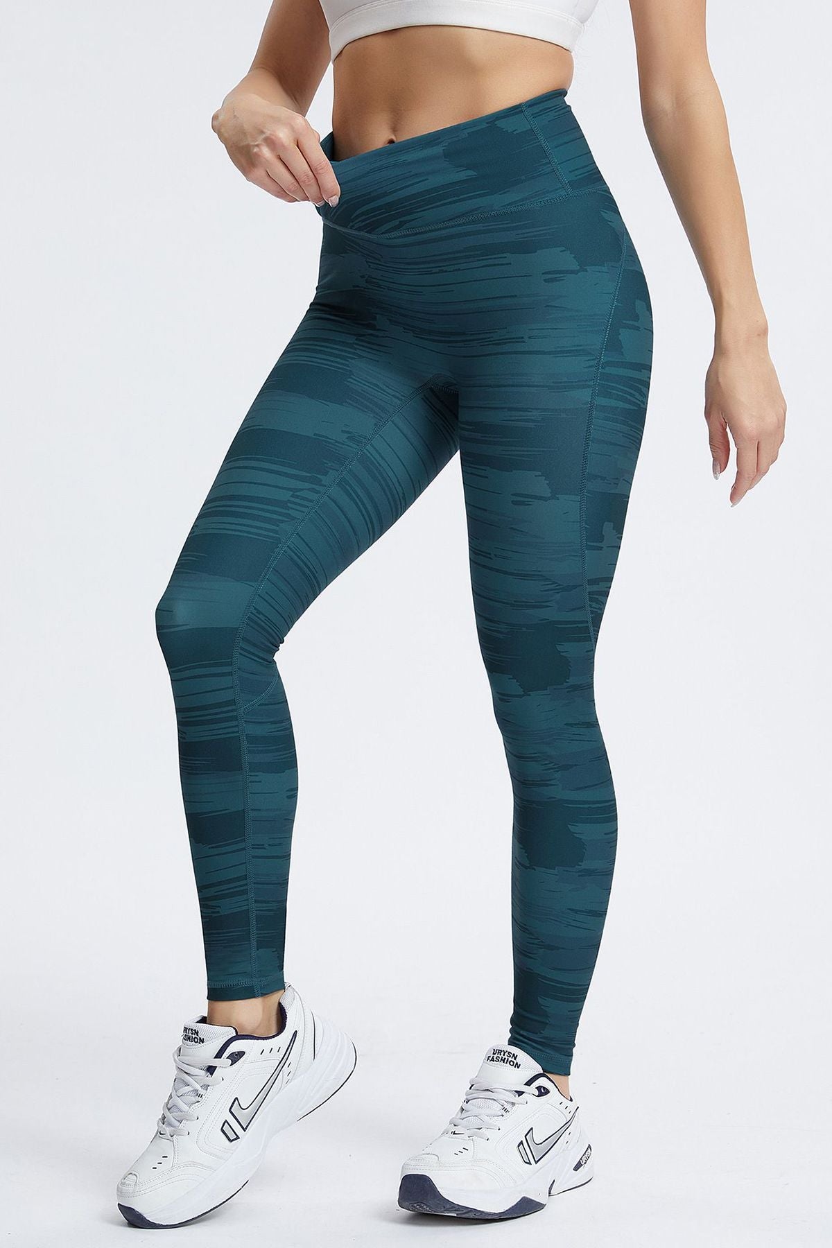 Camo High-Rise Crossover Leggings