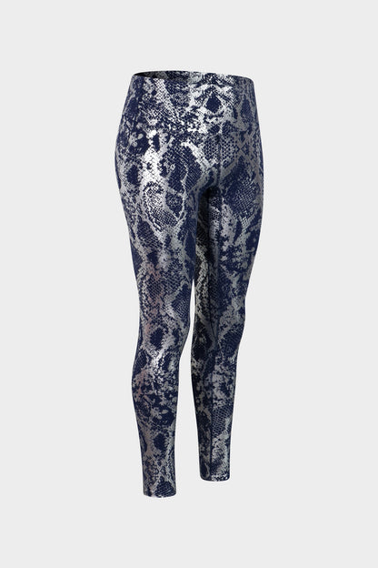 Snakeskin Print Yoga Leggings - Trendy &amp; Comfortable Workout Wear