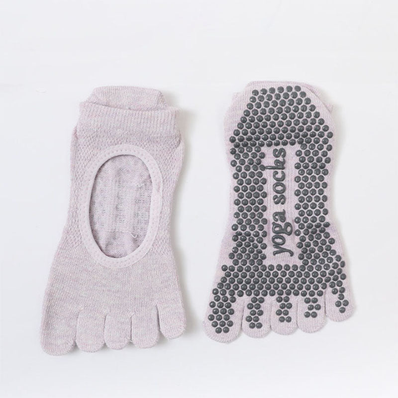 Five-Finger Non-Slip Pilates Socks