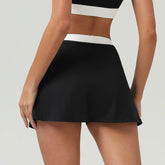 Color Block Mini Tennis Skirts with Skort