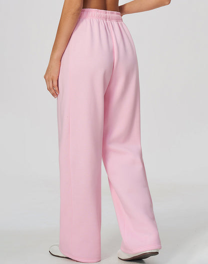 Wide Leg Fleece Running Sweatpant with Pockets