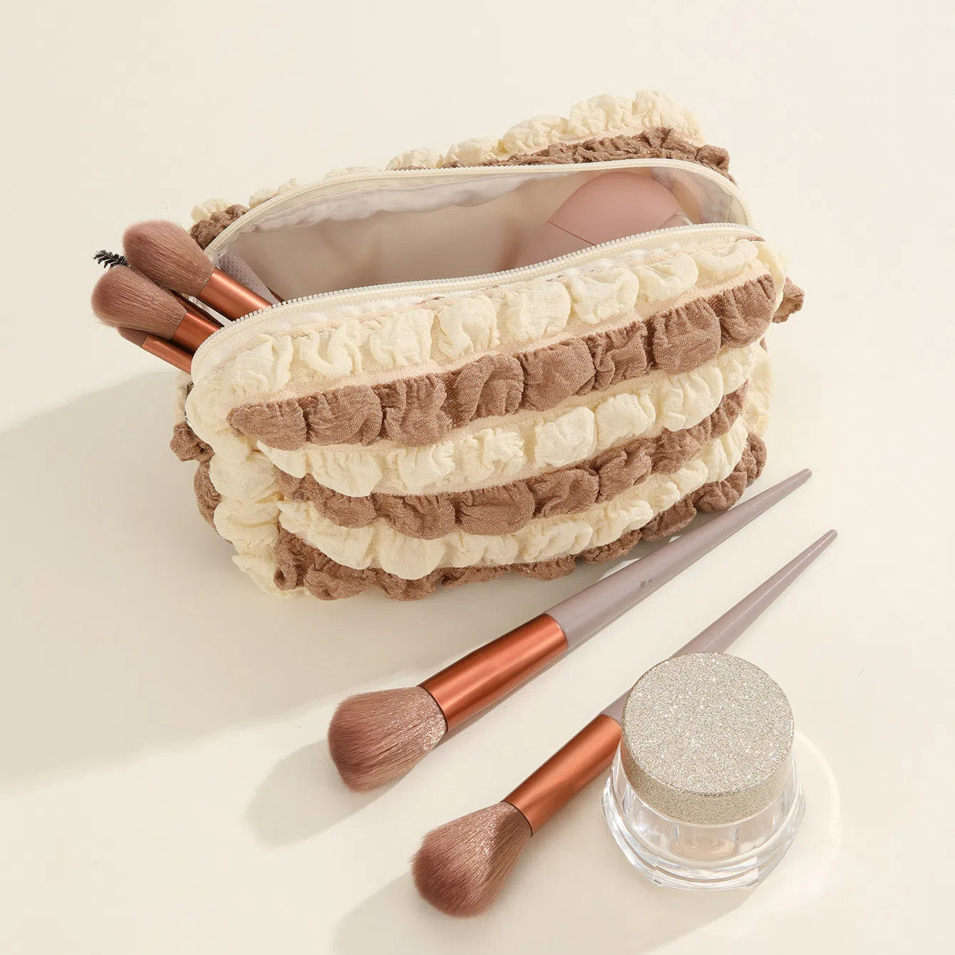 Cute Quilted Cosmetic Bag