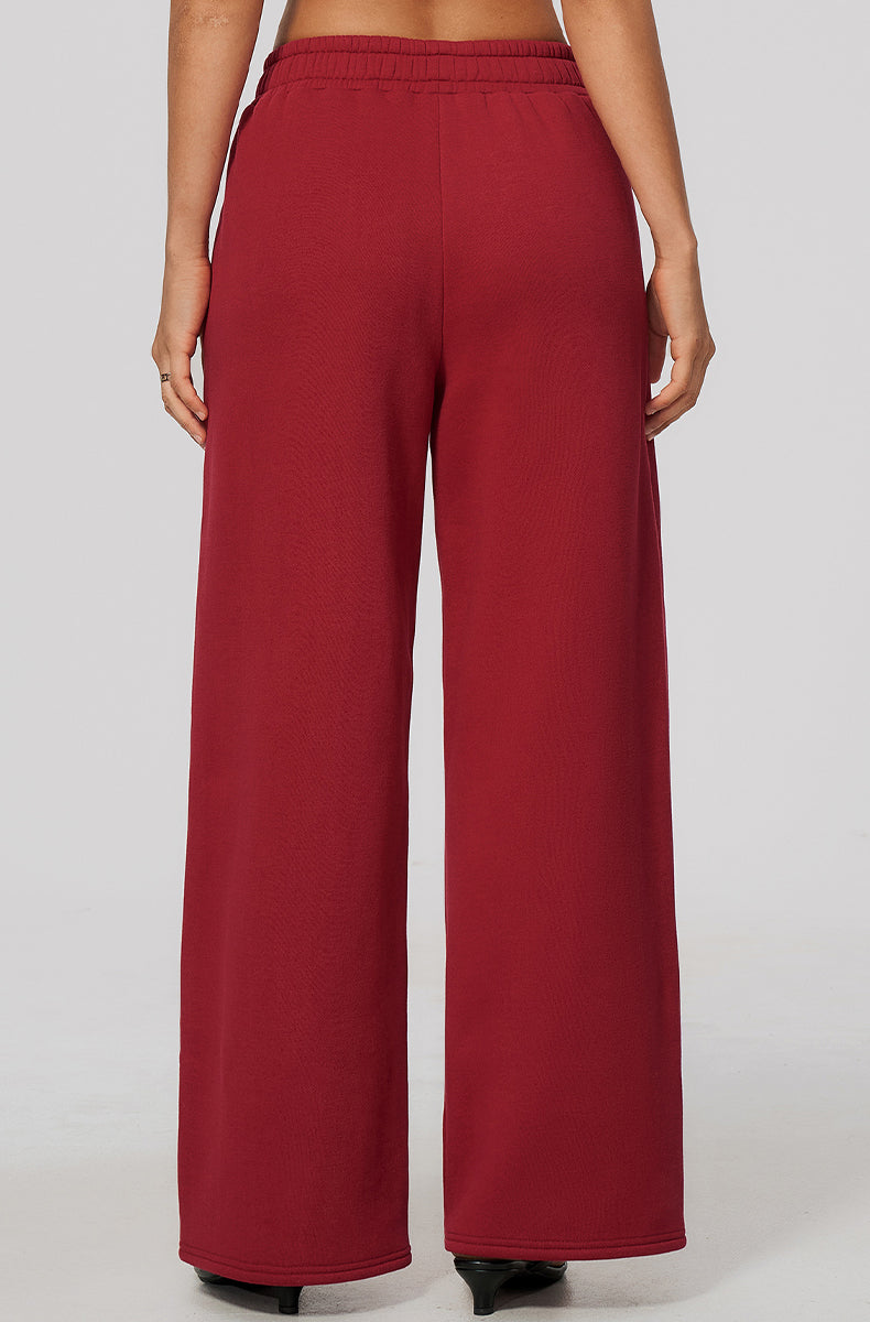 Wide Leg Casual Sweatpants with Pockets