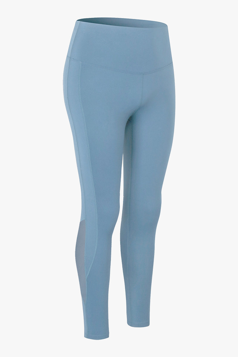 Mesh Insert High-Rise Ankle Leggings - Stylish &amp; Functional Activewear