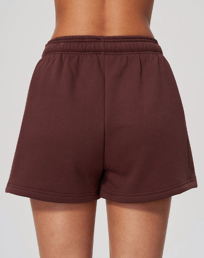 High Waist Loose Lounge Shorts with Pockets