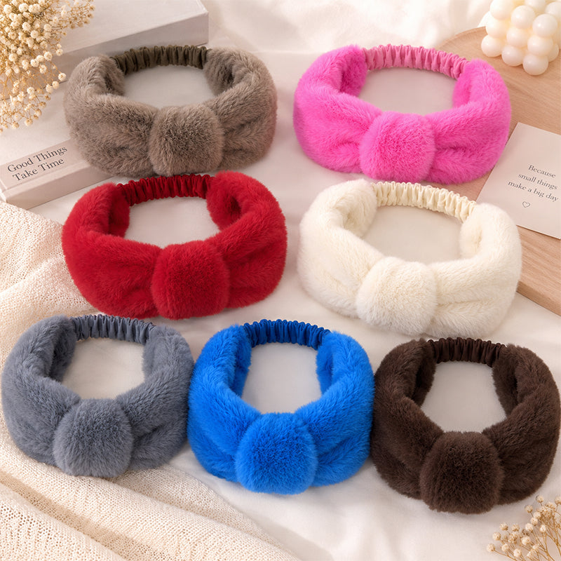 Plush Winter Hairband Yoga Fuzzy Headwrap