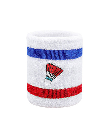 Badminton Embroidery Sports Wristband Set
