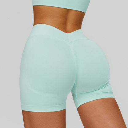 V Back High waist Biker Short