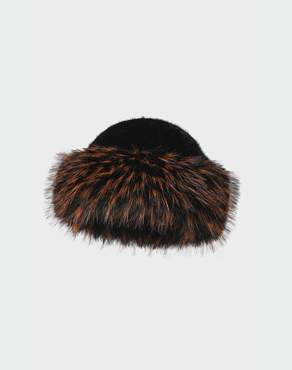 Winter Fluffy Faux Fur Fisherman Plush Hat