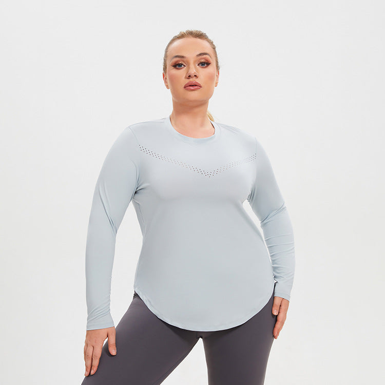 Long Sleeve Crew Neck Workout T-Shirt