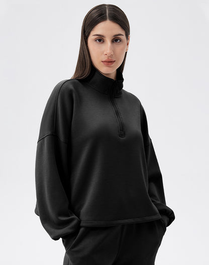 Half Zipper Casual Long Sleeve Sweatshirts