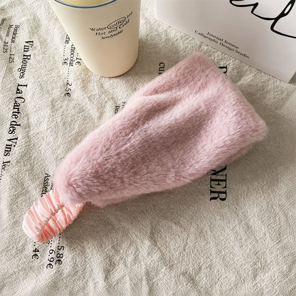 Faux Fur Winter Sports Wide Headband