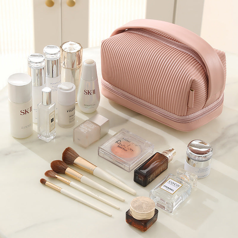 Cream Toast Makeup Organizer Bag