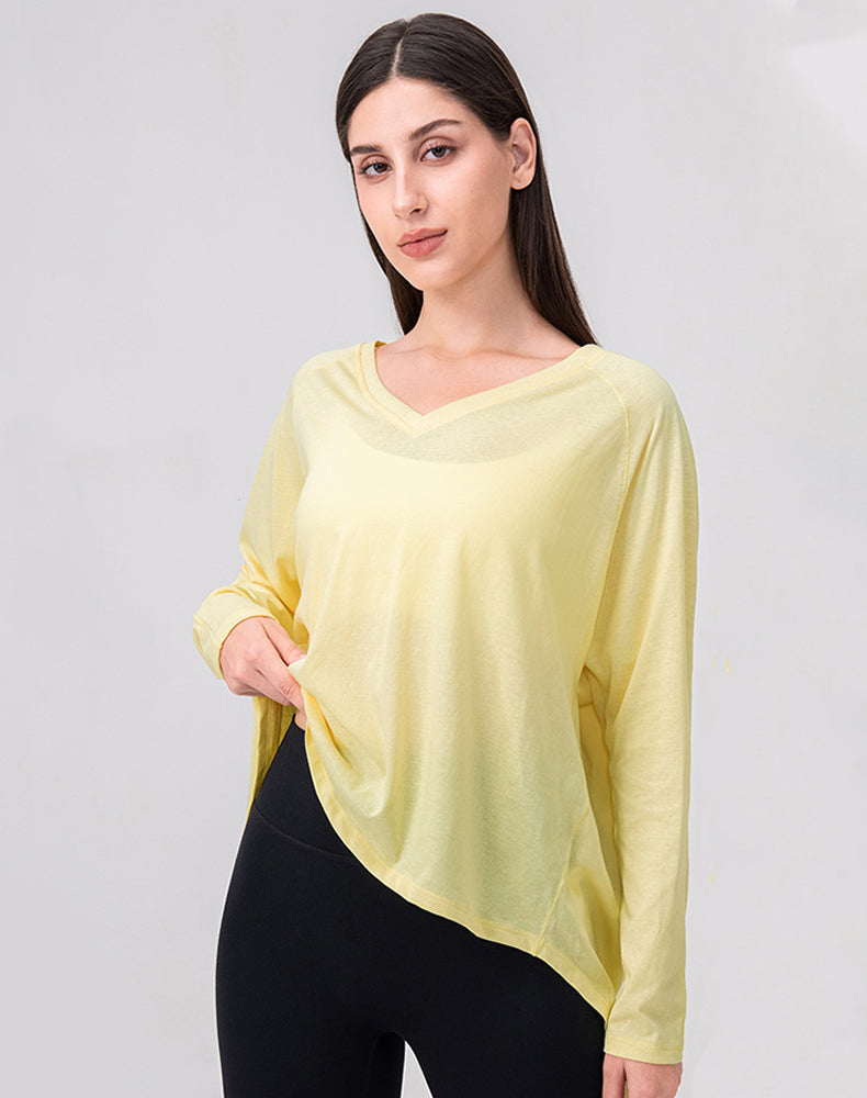 Tie Open Back Long Sleeve Mesh Yoga Tops