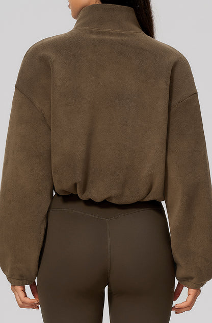 Half Zip Oversized Sweatshirts