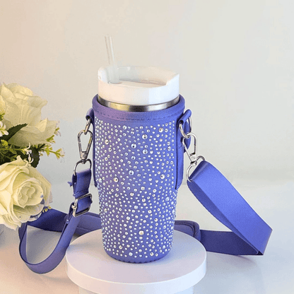 Bling Water Bottle Carrier Bag For 20oz Bottle Sleeve