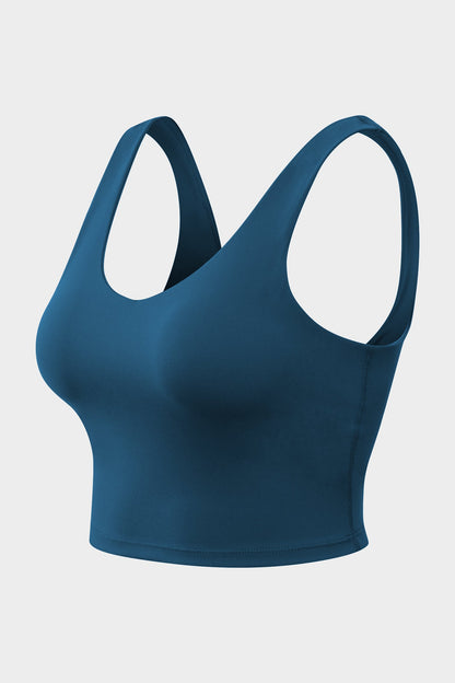 Longline Crop Tops with Built-in Bra - Stylish &amp; Supportive Tops