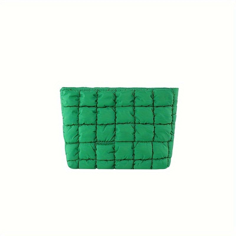 Puffy Quilted Clutch Bag