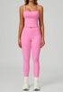 Activewear Set with Wide Strap Tank Top and Legging
