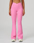 Cross Waist Yoga Flared Pants with Pockets