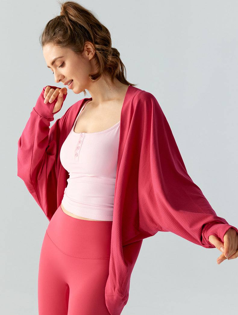 Sport Shawl with Thumb Cuffs | Stylish &amp; Functional Activewear