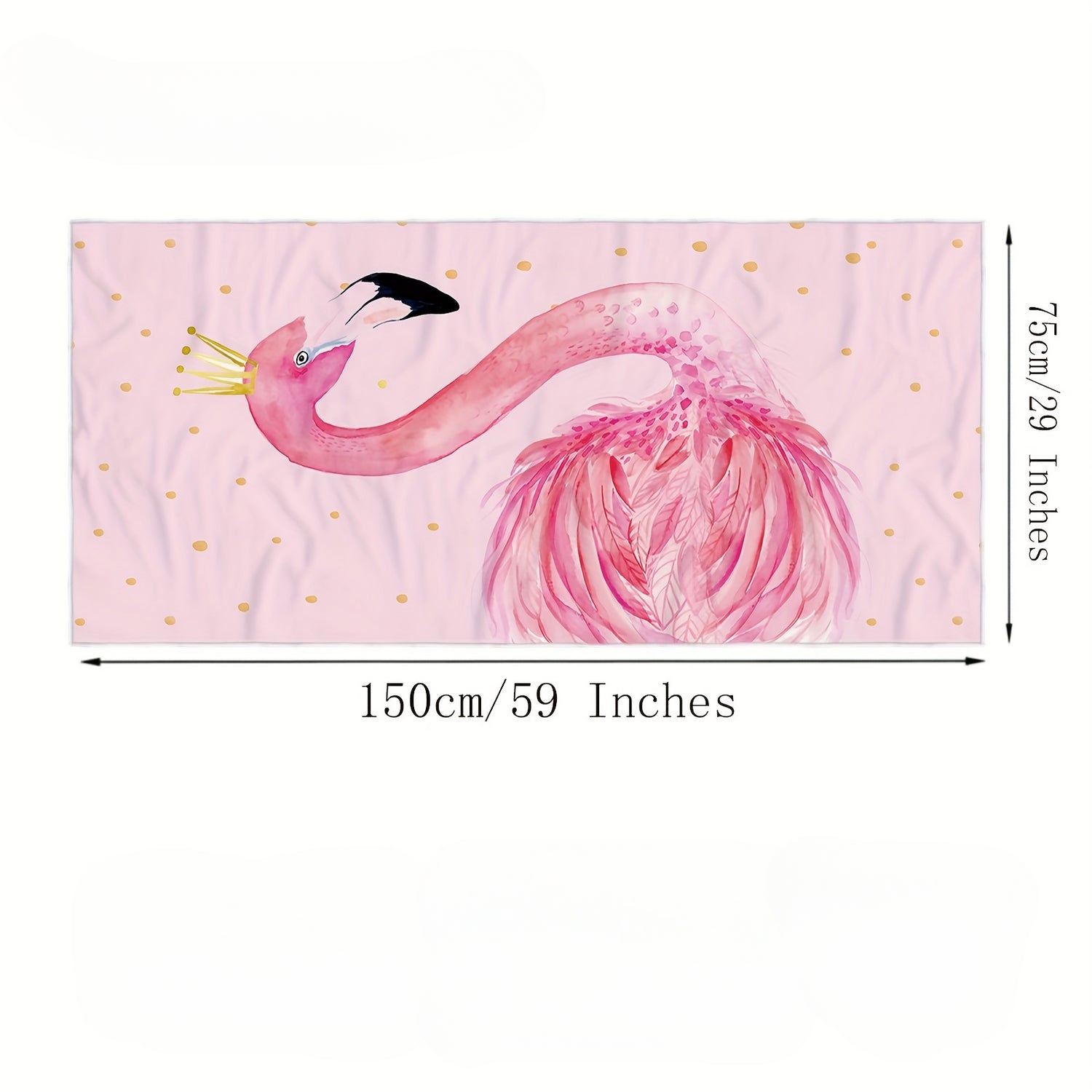 Flamingo Pink Beach Towel