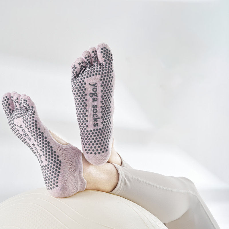 Five-Finger Non-Slip Pilates Socks