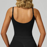 Color Block Sports Tank Top with Built in Bra