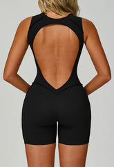 Sleeveless Backless Yoga One Piece Jumpsuits