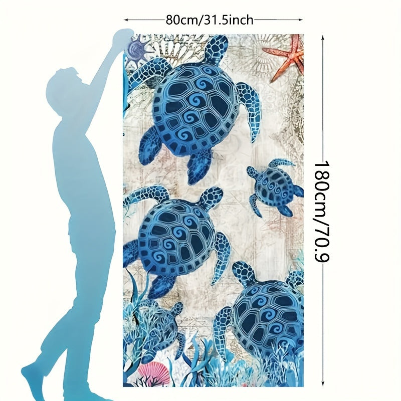 Blue Turtle Beach Towel