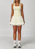 Athletic Set with Racerback Vest and Mesh Tennis Skirt