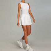 Sleeveless Golf Dress with Built in Shorts and Pockets