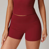 No Front Seam High Waist Biker Shorts