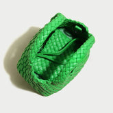 Pu Leather Weave Small Tote Bag