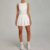Sleeveless Golf Dress with Built in Shorts and Pockets