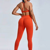 Cross Back Sports Bra with Adjustable Strap