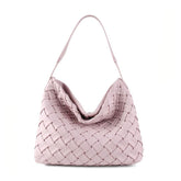 Vegan Leather Woven Tote Bag