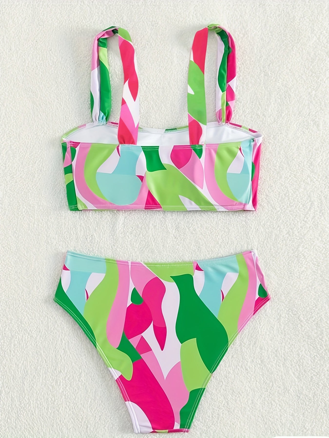 Two-Piece High-Waisted Bandeau Bikini Set