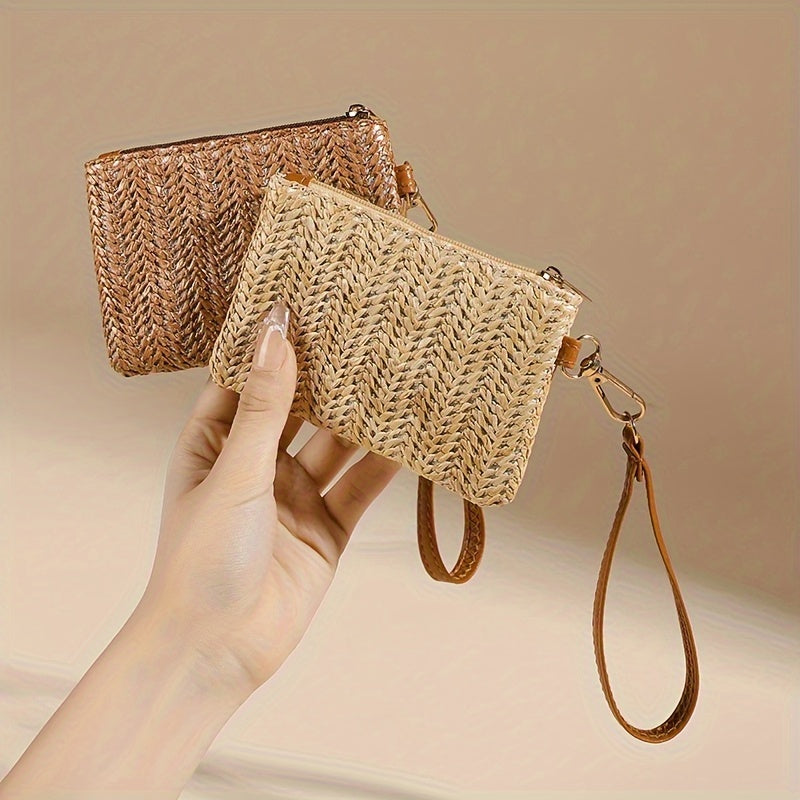 Woven Pattern Mini Coin Purse