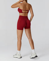 Athletic Wear with Strapless Tube Top and Short
