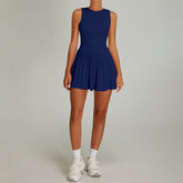 Sleeveless Golf Dress with Built in Shorts and Pockets