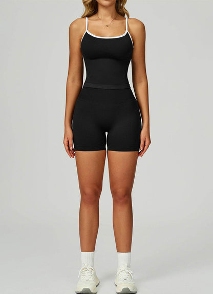 Sport Set with Color Block Tank Top and Short