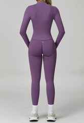 Activewear Set with Full Zip Jacket and Legging