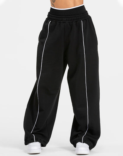 High Waist Wide Leg Lounge Sweatpants with Pockets