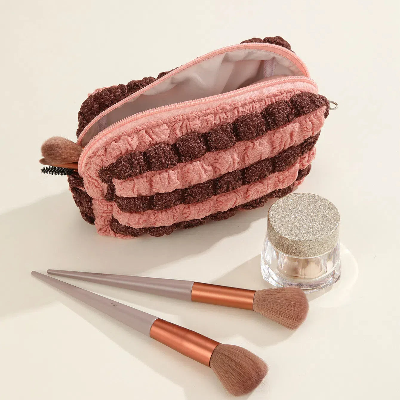 Cute Quilted Cosmetic Bag