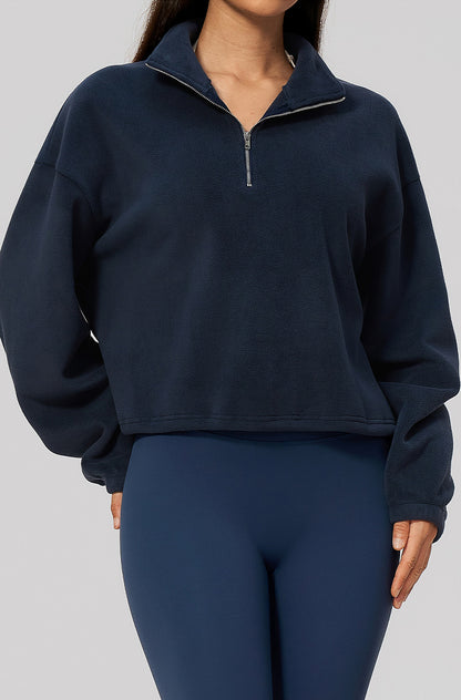 Half Zip Oversized Sweatshirts