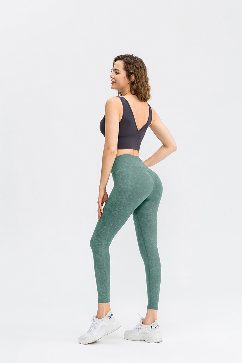 Camo High-Rise Ankle Leggings - Fashionable and Comfy Legging Option