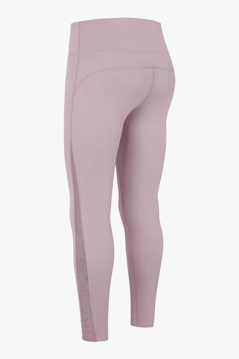 High Waist Workout Leggings with Mesh Inserts for Style and Comfort